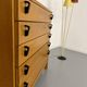 Vintage chest of drawers with 5 drawers in light wood, French design from the 60s/70s.
