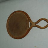 1960 rattan mirror - 38x23cm