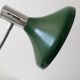 Vintage green and chrome desk lamp
