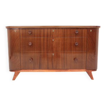 Scandinavian mahogany chest of drawers, Swedish modern, Sweden, 1940