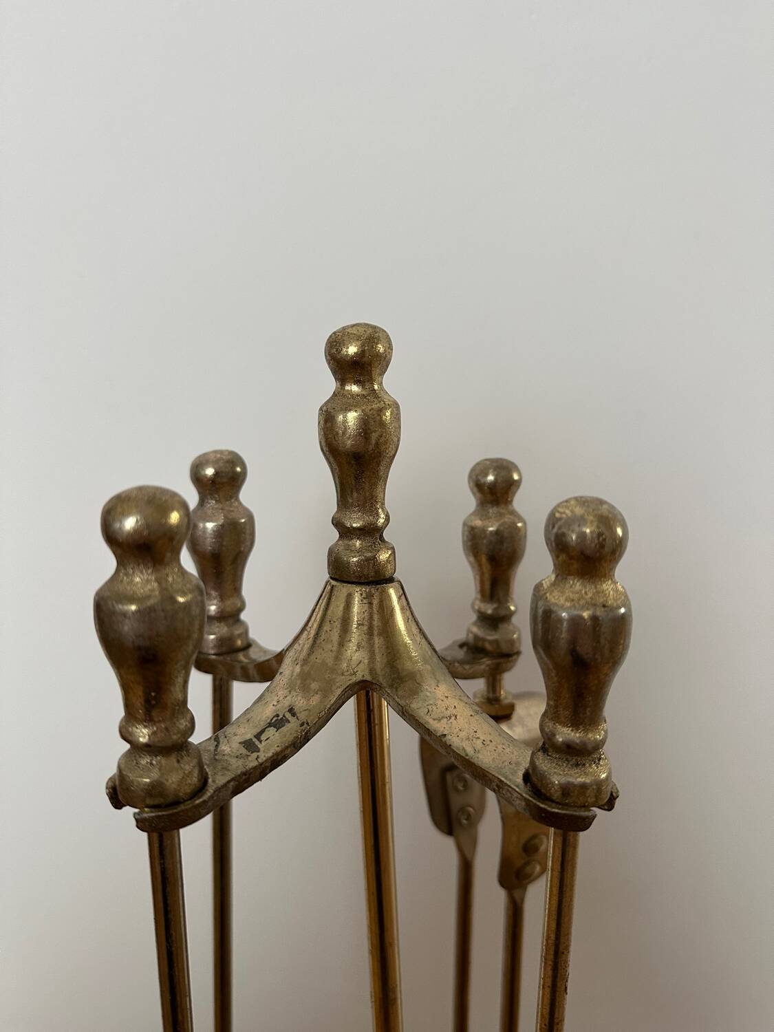 Vintage gold mantelpiece