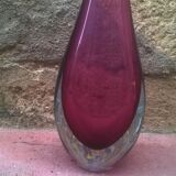 Vintage Murano sommerso vase