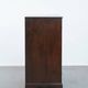 Charming and timeless antique English oak cabinet/commode from the early 19th century with two doors and a working lock