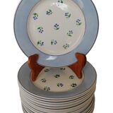 Flat plates Digoin Sarreguemines model Albe