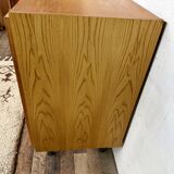 Vintage furniture werhfritz – light wood & black metal legs