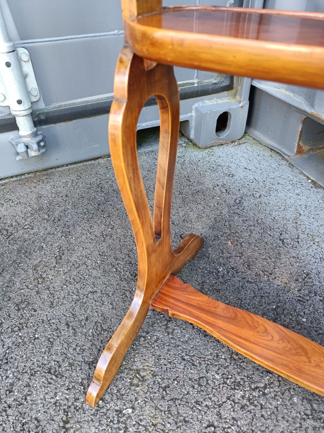 Pair of bedside tables in antique marquetry Louis XVl