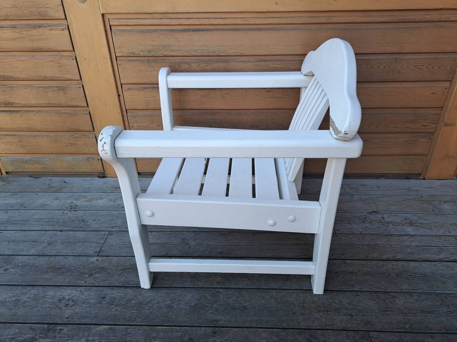 Vintage wooden outdoor furniture