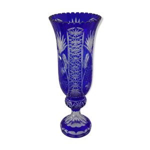 Vase en cristal de lorraine - main