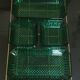 Arcoroc Emerald green and gold aperitif tray