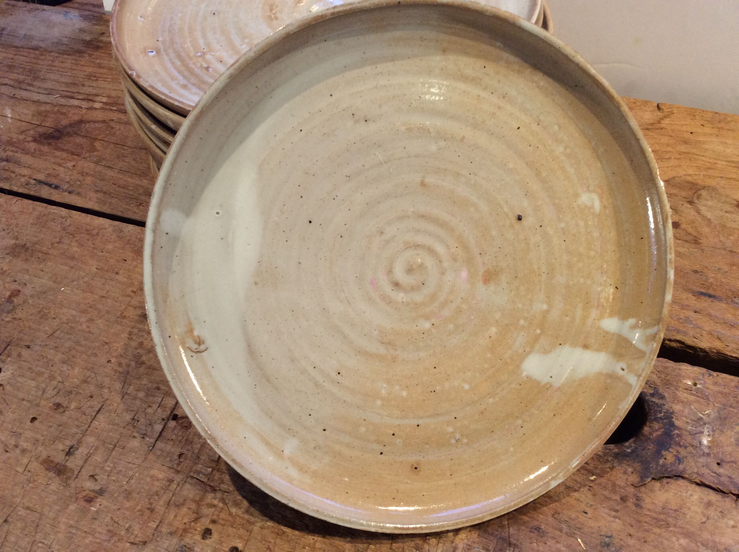 Vintage stoneware plates