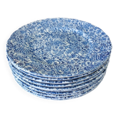 10 assiettes plates Geneviève Lethu
