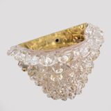 Pair of Mid-century Modern Italian "Rostrato" Murano Glass Sconces