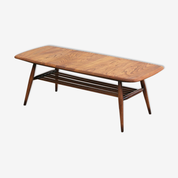 Table basse Ercol avec support de magazine