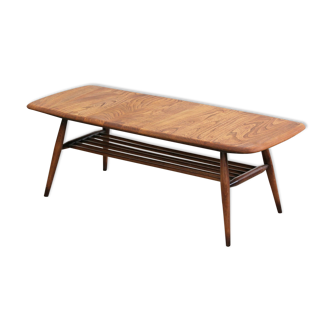 Table basse Ercol avec support de magazine