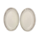2 oval porcelain dishes