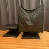 Zen armchair with footstool designed by claude brisson, ligne roset, france, 1980s