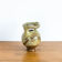 Green enamelled circular sandstone amphorae - Work Francais - Circa 1960