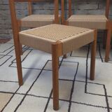 Set of 4 Danish chairs from the 1970s