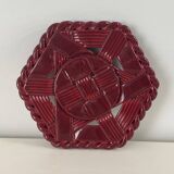 Woven ceramic trivet