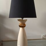 White and gold Kostka lamp