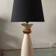 Lampe Kostka blanc et or