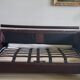1 LOT of 2 leather sofas (1 three-seater & 1 two-seater)