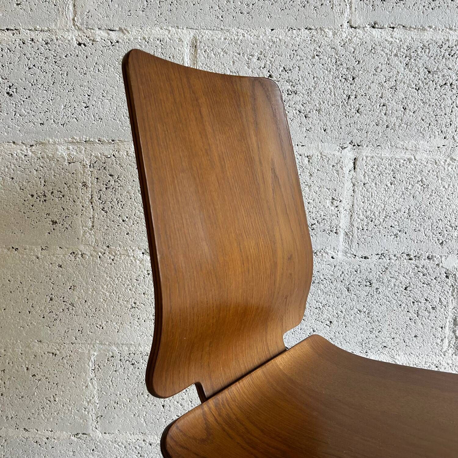 Pair of GILBERT model wood and metal chairs by Carina Bengs for IKEA 1999