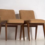 Mid Century style chairs (c.1940). Set of 2 pieces.