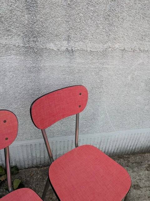 Paire de chaises en formica