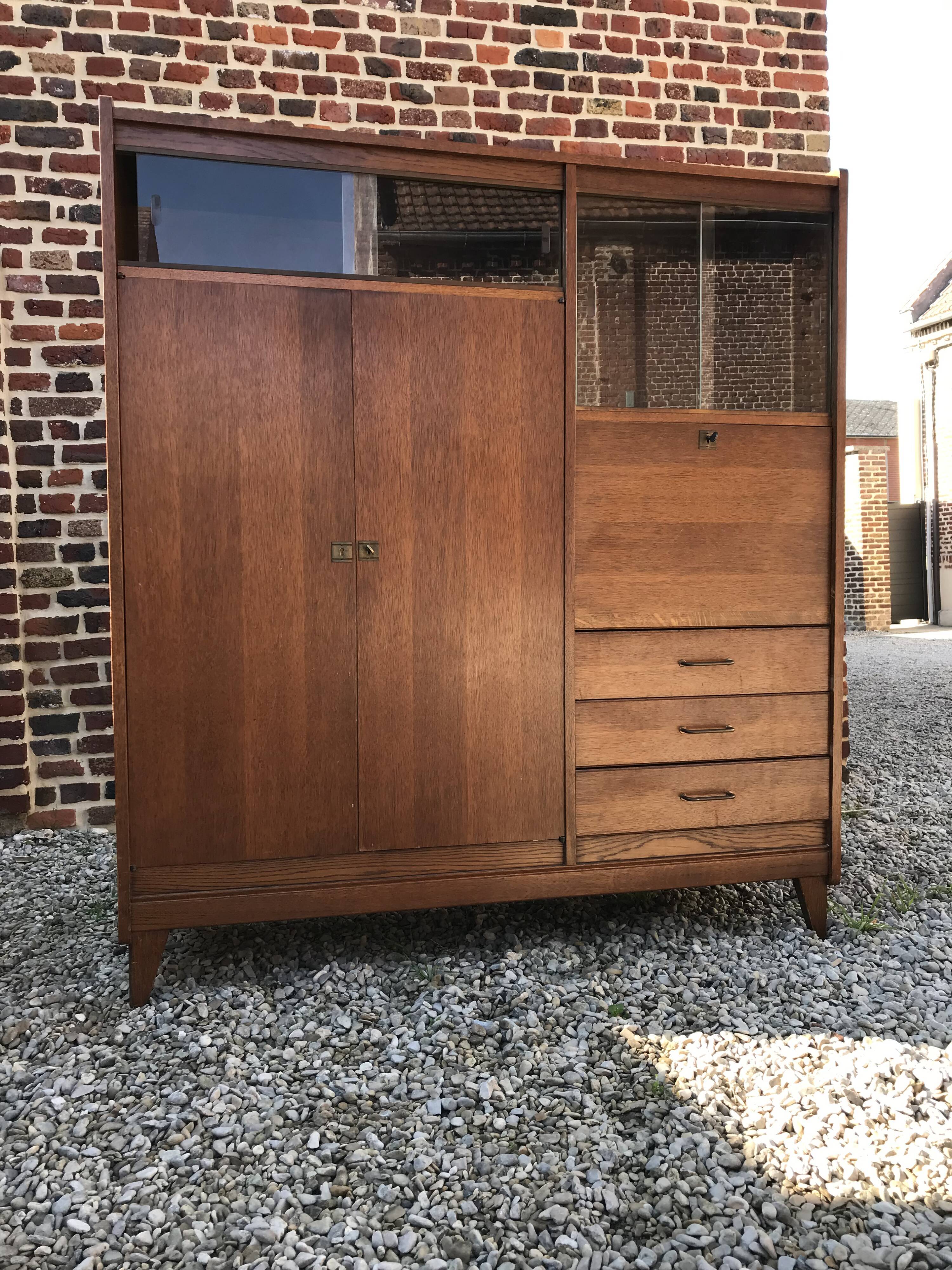 Buffet vintage pieds compas