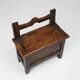 16th Century French wooden stool with storage and nice patina