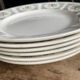 Set of 6 vintage plates Gien France - Model Marie-José
