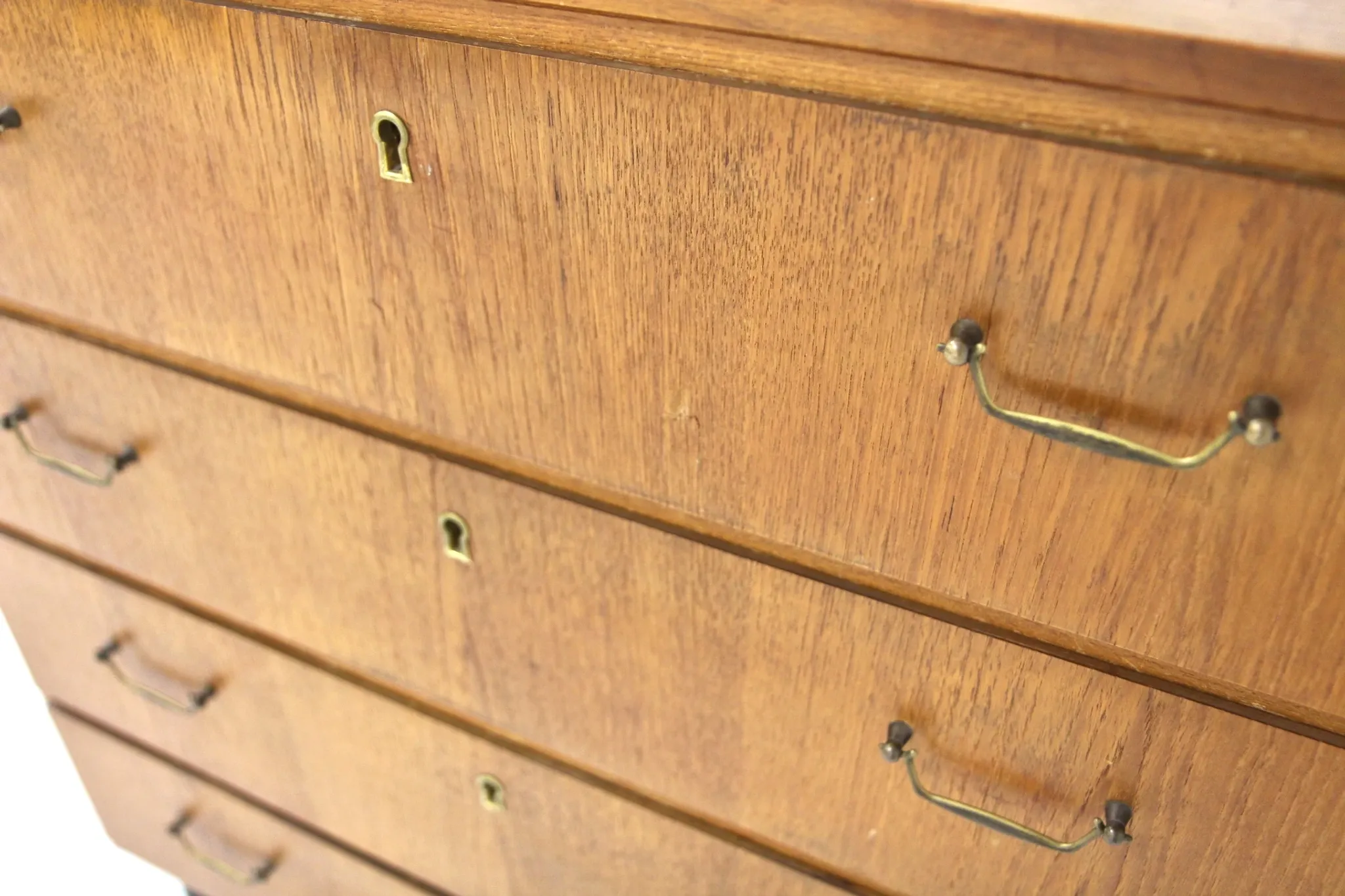 Scandinavian birch commode, Swedish modern, Sweden, 1950