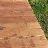 Brutalist farmhouse table Antique wooden workshop table 200cm