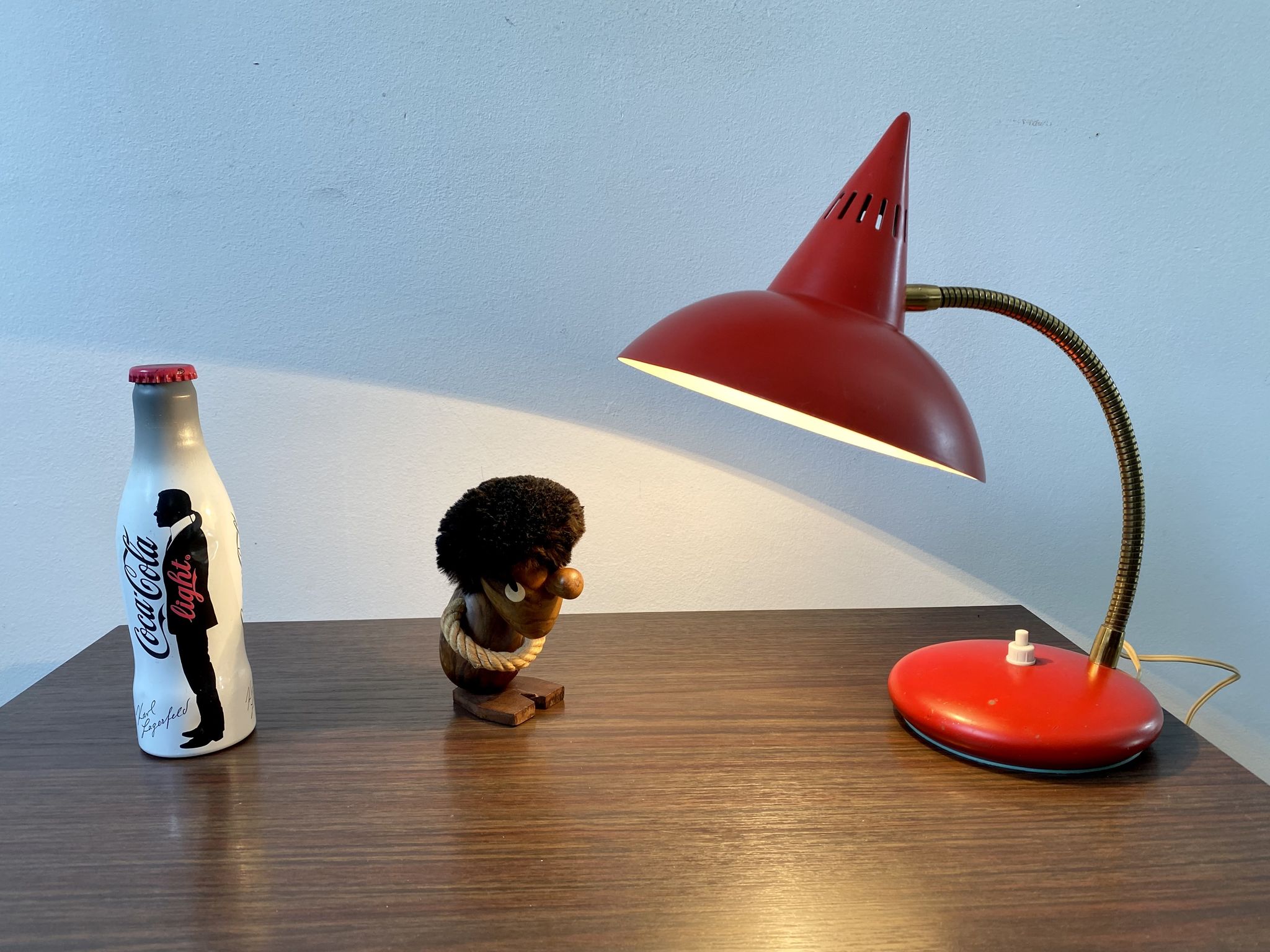 Vintage Italian diabolo casserole lamp 50s 60s Florence
