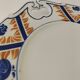 Moulin des Loups openwork dish, "Canada" model – blue and orange Imari decoration