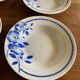 Hollow plates ceranord saint amand blue flower