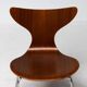 Set of four “Lily” chairs by Arne Jacobsen for Fritz Hansen, teak, Denmark, 1971