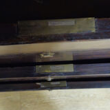 Empire-style week planner, early 19th century, in flame mahogany.