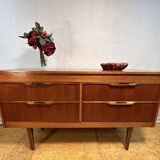 Buffet rétro vintage à quatre tiroirs en teck par Stonehill – 1960