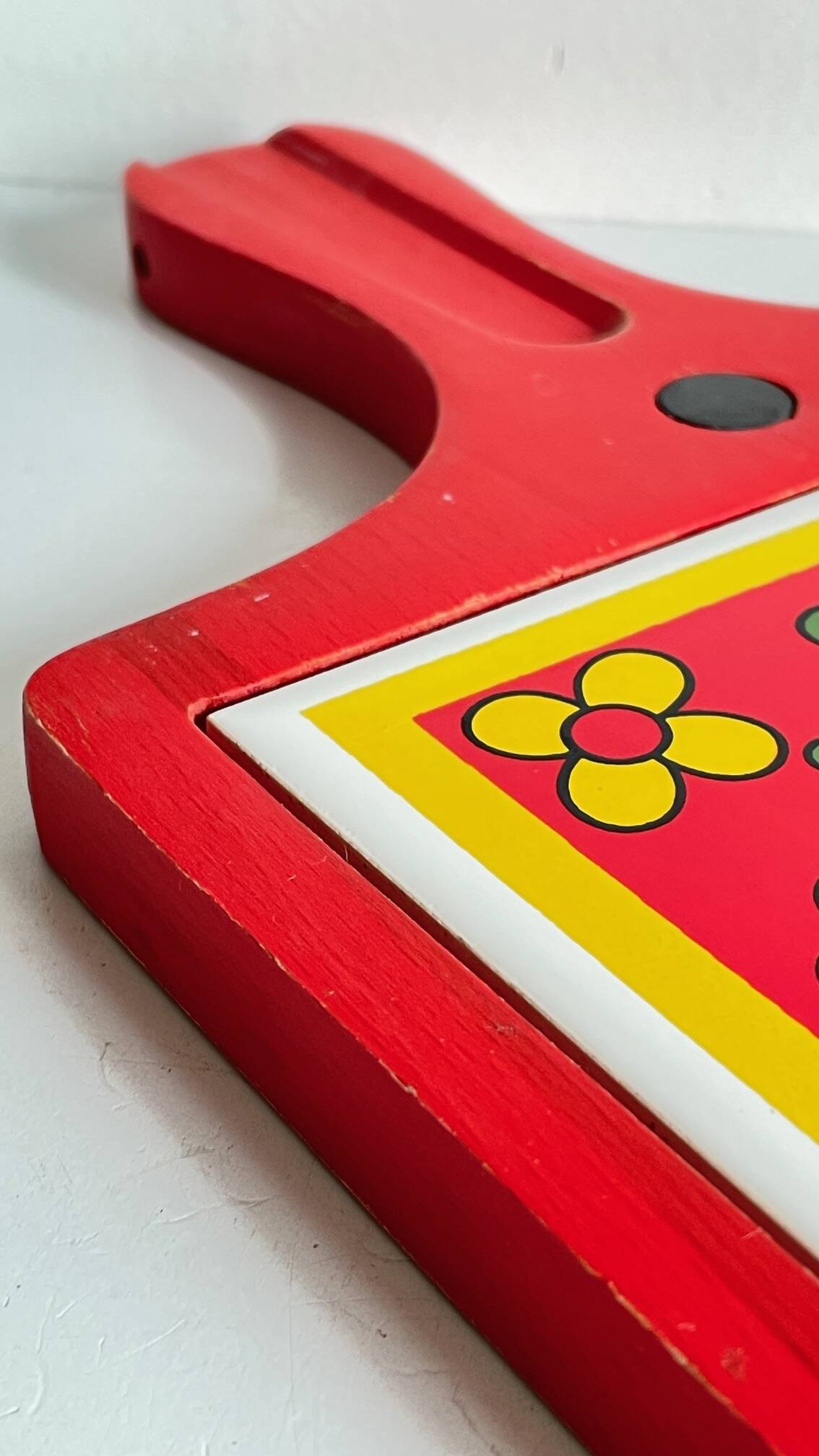 Vintage Red Plate Mat