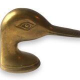 Brass bottle opener duck head