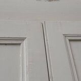 Pair of 19th-century cupboard doors and their frame (1st), woodwork