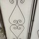 Wrought iron screen 3 vintage panels