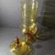 Yellow glass candy on foot