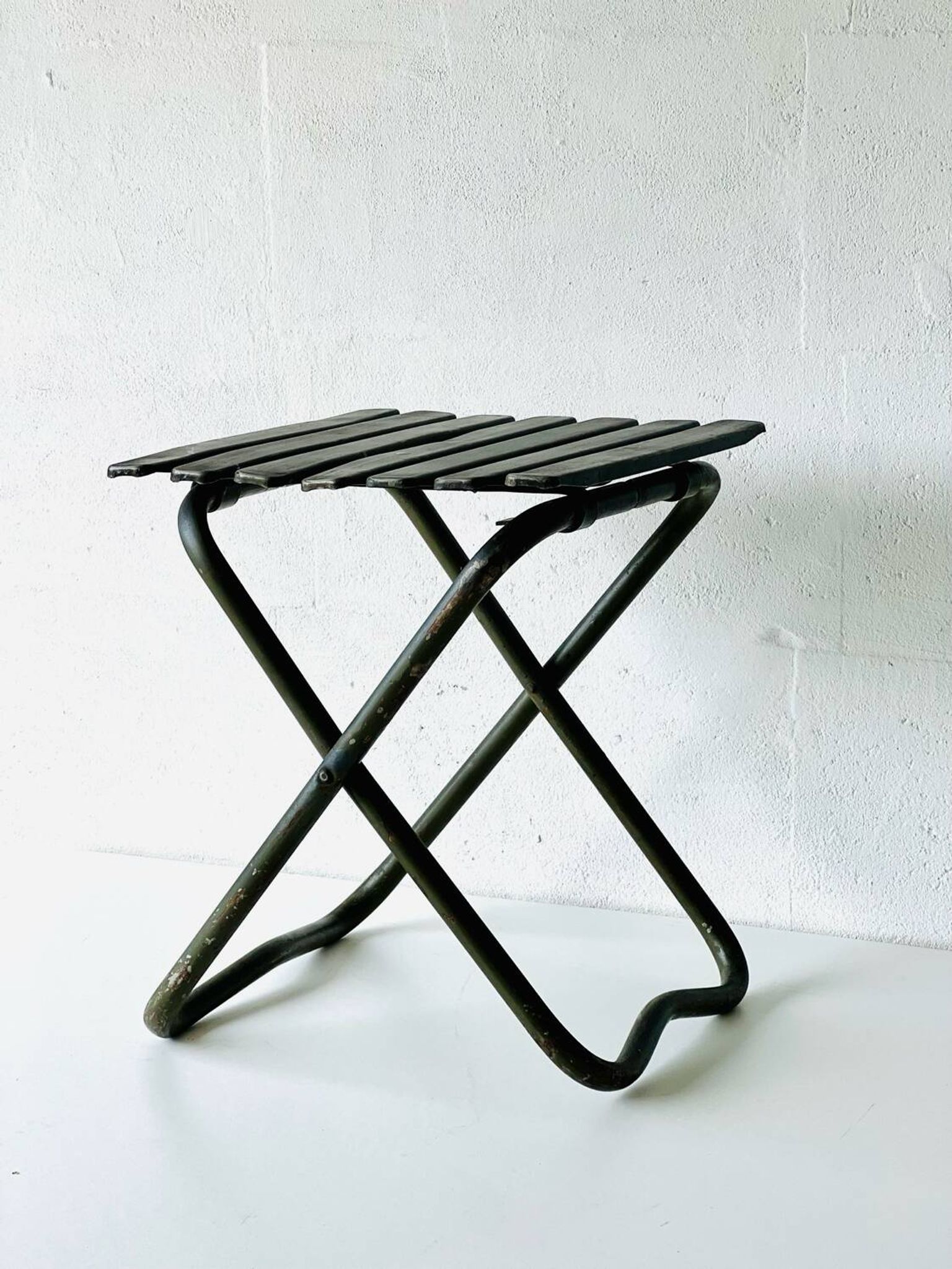 Chaise pliante industrielle de l'armée, 1960'