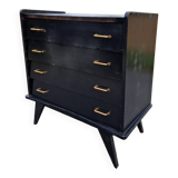 Old chest of drawers with compass feet