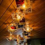 Patchwork Wall Lights in Hand Blown Glass attributed to Toni Zuccheri for Venini, 1970s, Set of 20