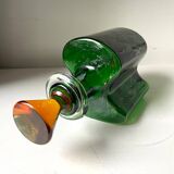 Holmegaard Dark Green Vintage with orange cap Decanter Danish