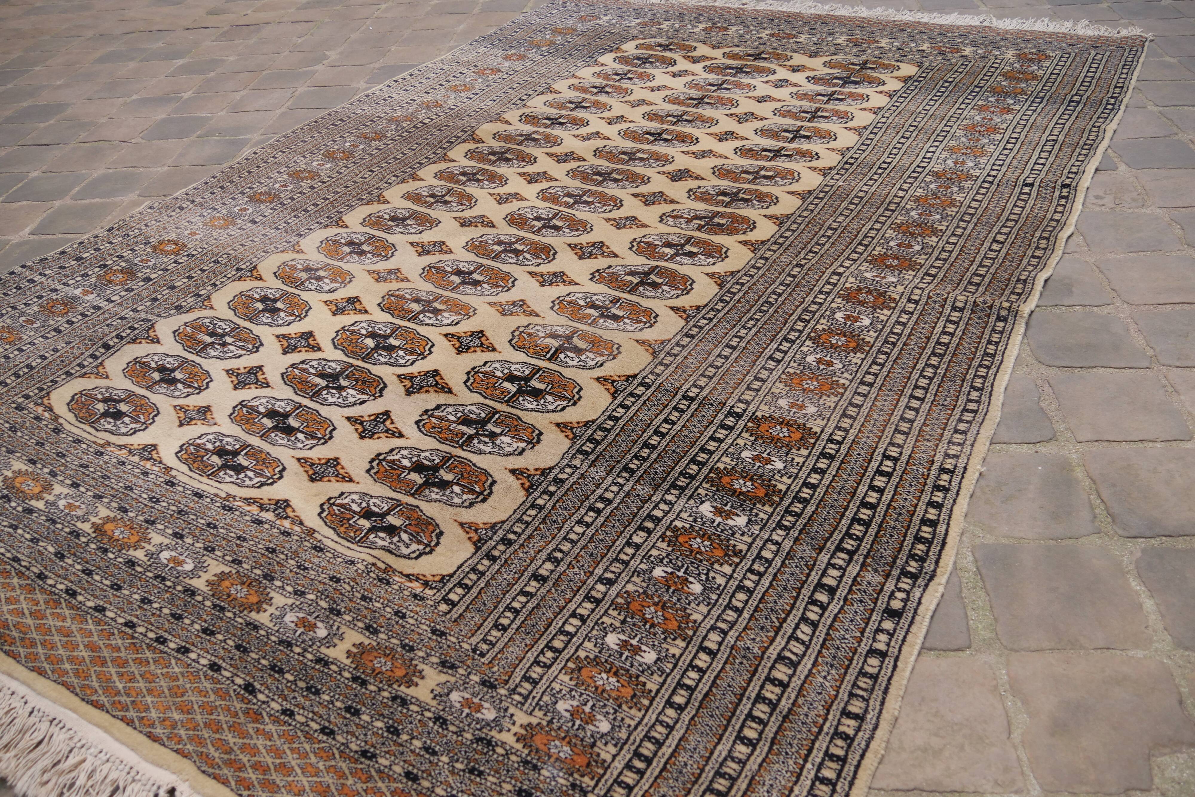 Handmade Oriental Carpet Bukhara Pakistan